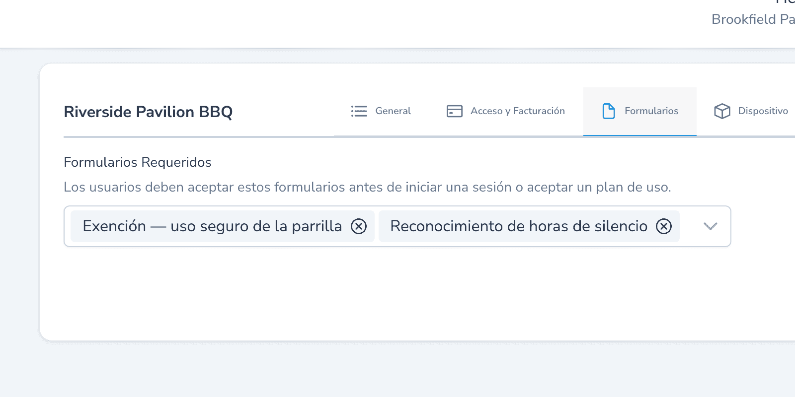 Formularios y exenciones