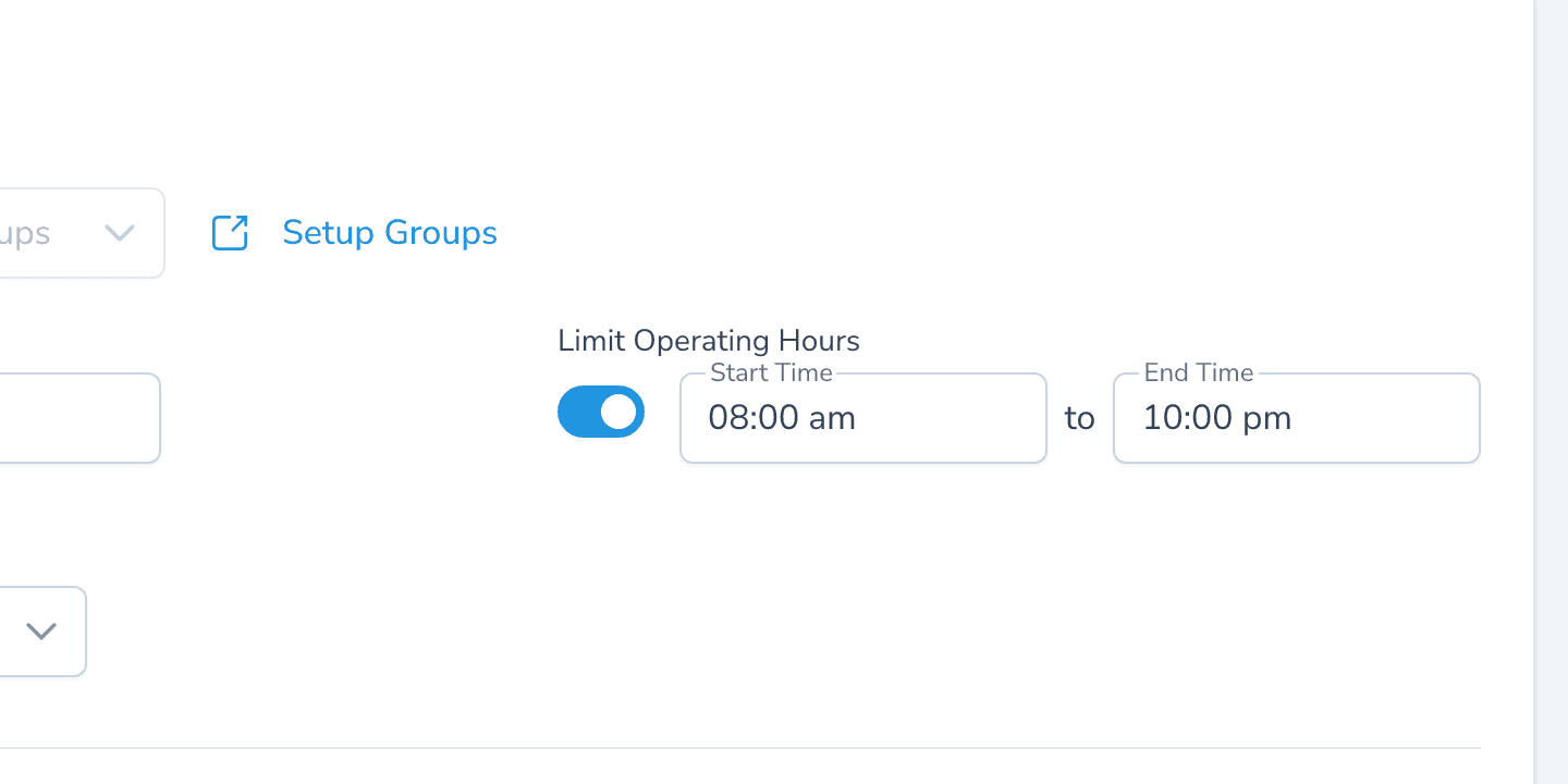 Scheduled Operation