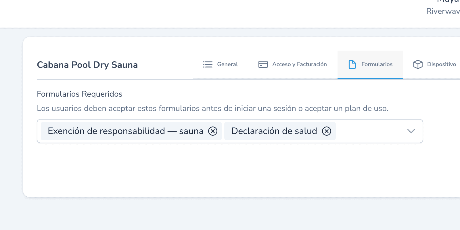 Formularios y exenciones