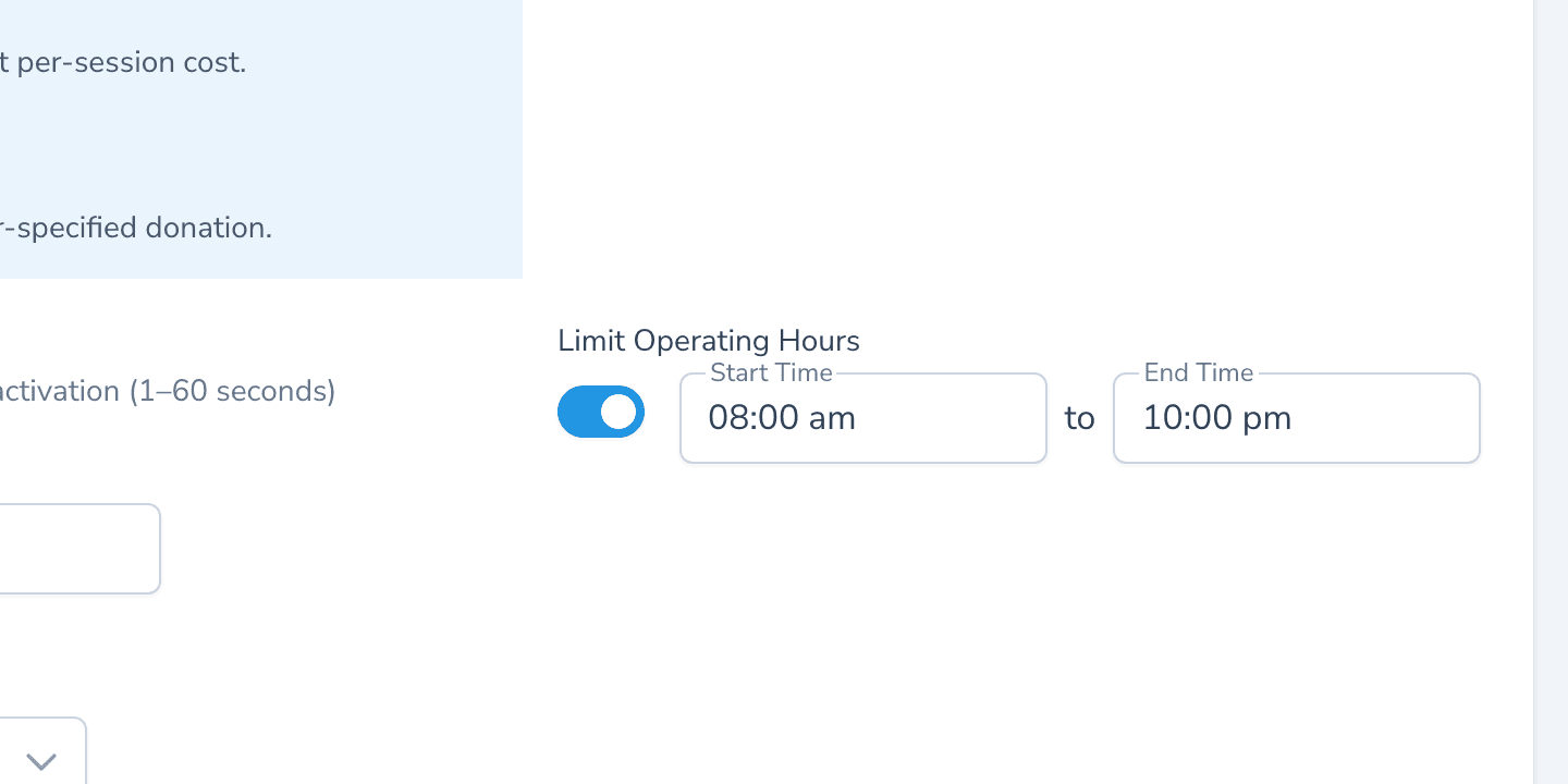 Scheduled Operation